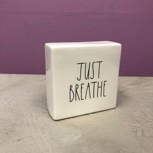 Just Breathe Ceramic Desk Art - Rae Dunn Artisan